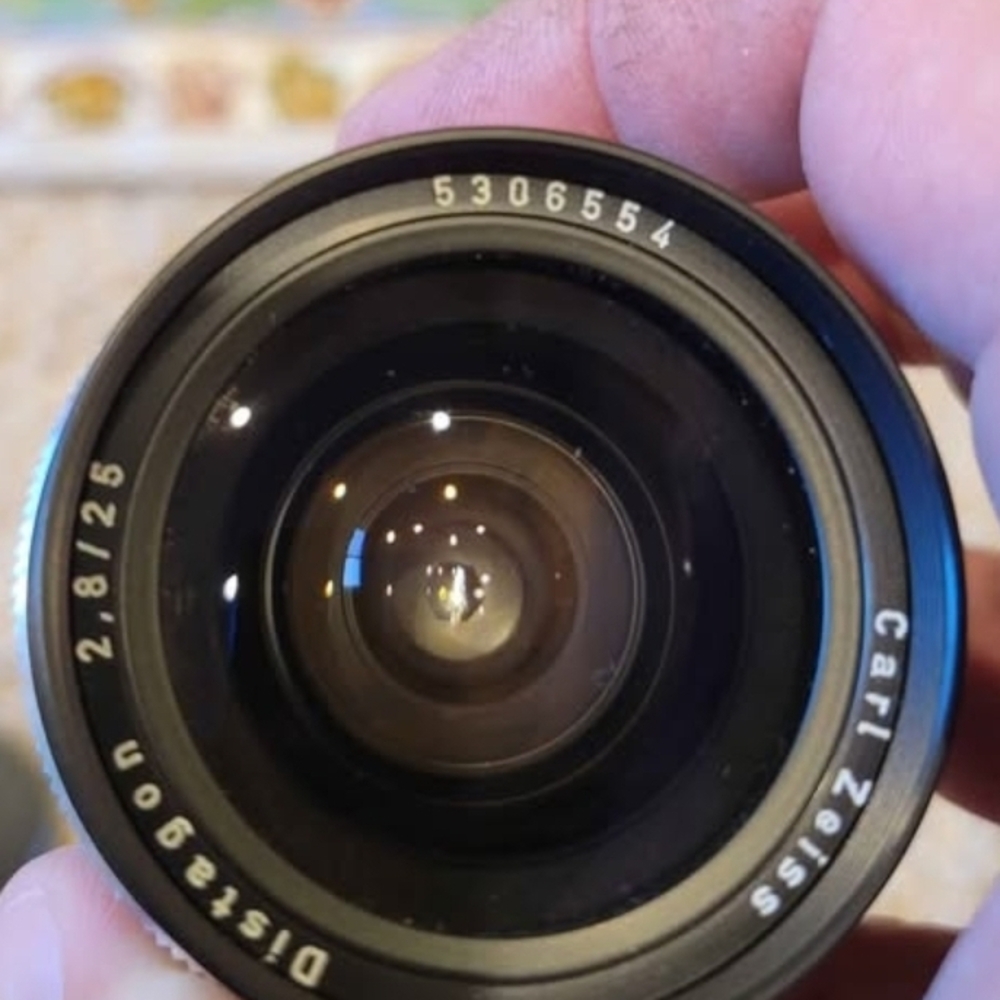 Vintage Rollei Carl Zeiss Distagon 25mm f/2.8 HFT Lens for QBM
